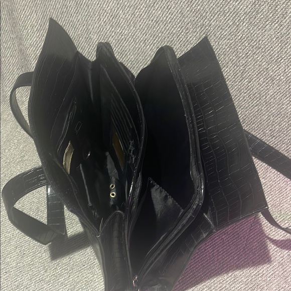 Naturalizer Black Laptop Bag Sleek Minimalist Design - Picture 3 of 16